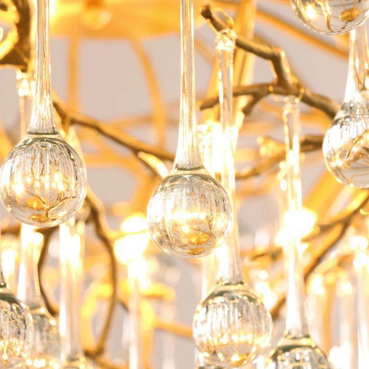 Riviko Verdant Branching Crystal Chandelier - Background Shot