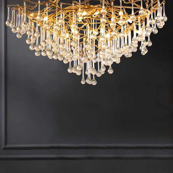 Riviko Verdant Branching Crystal Chandelier - Background Shot