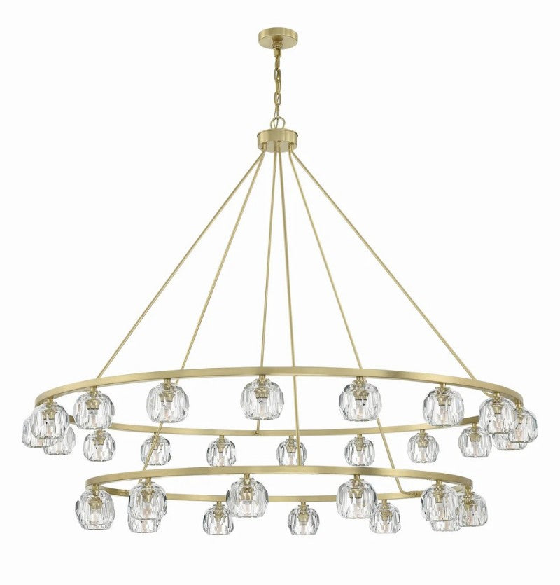 Agron 30 Light Crystal Chandelier - Riviko