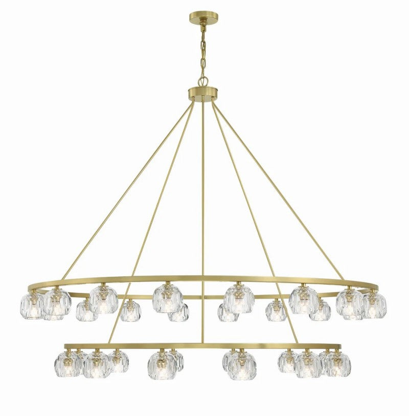Agron 30 Light Crystal Chandelier - Riviko