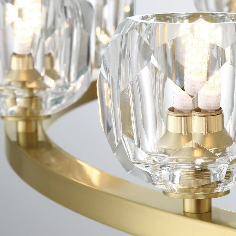 Agron 30 Light Crystal Chandelier - Riviko