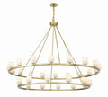 Agron 30 Light Alabaster Chandelier - Riviko