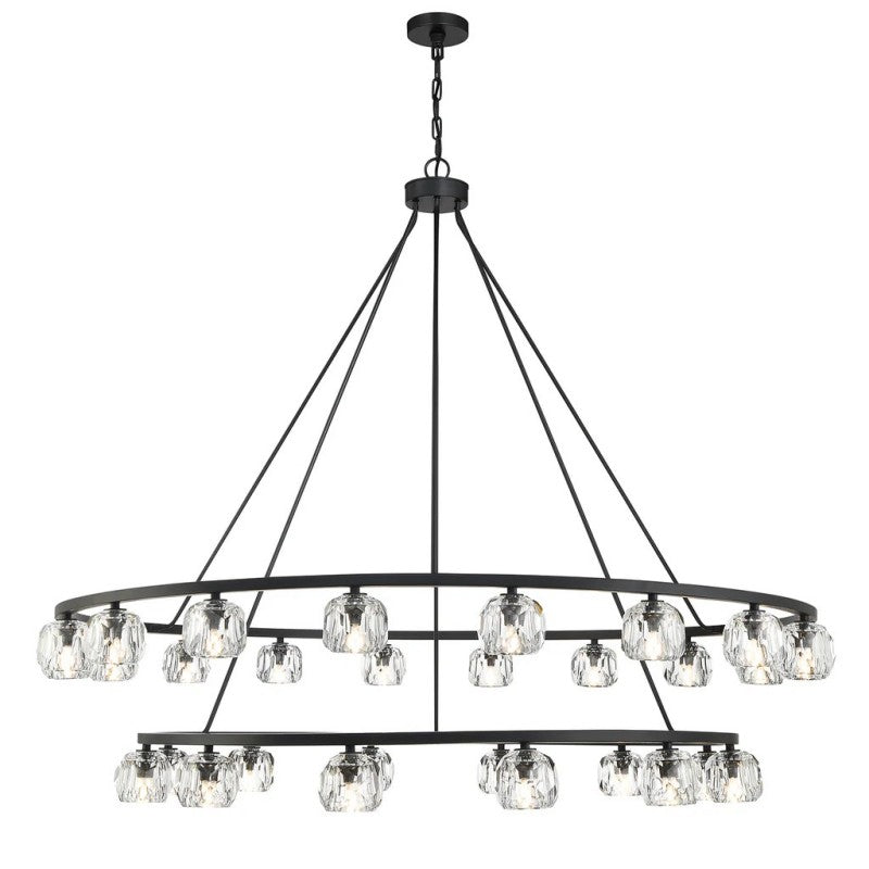 Agron 30 Light Crystal Chandelier - Riviko