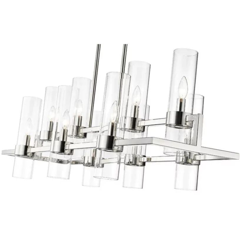 Riviko Brio Rectangle Chandelier 43" - Background Shot
