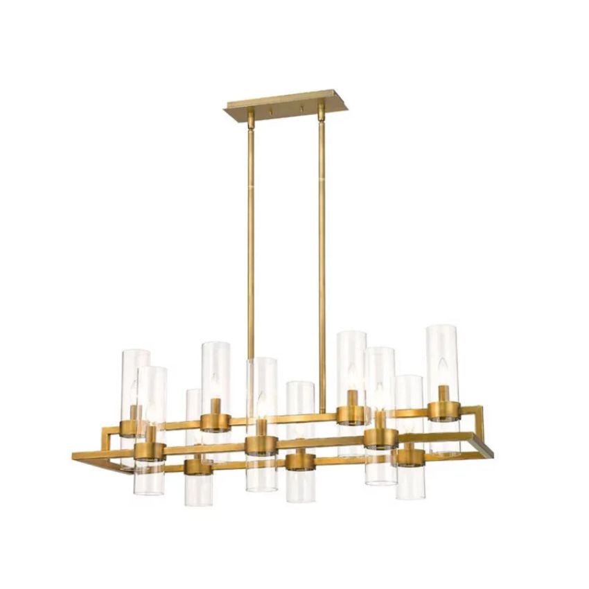 Riviko Brio Rectangle Chandelier 43" - Background Shot