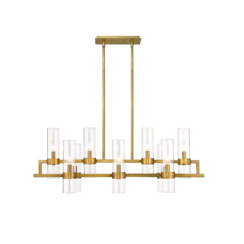 Riviko Brio Rectangle Chandelier 43" - Background Shot