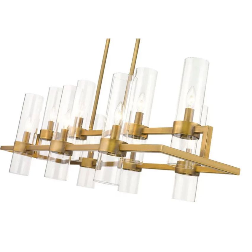 Riviko Brio Rectangle Chandelier 43" - Background Shot
