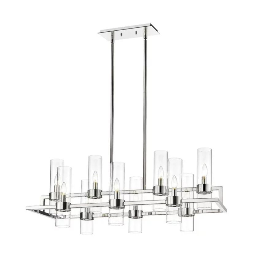 Riviko Brio Rectangle Chandelier 43" - Background Shot