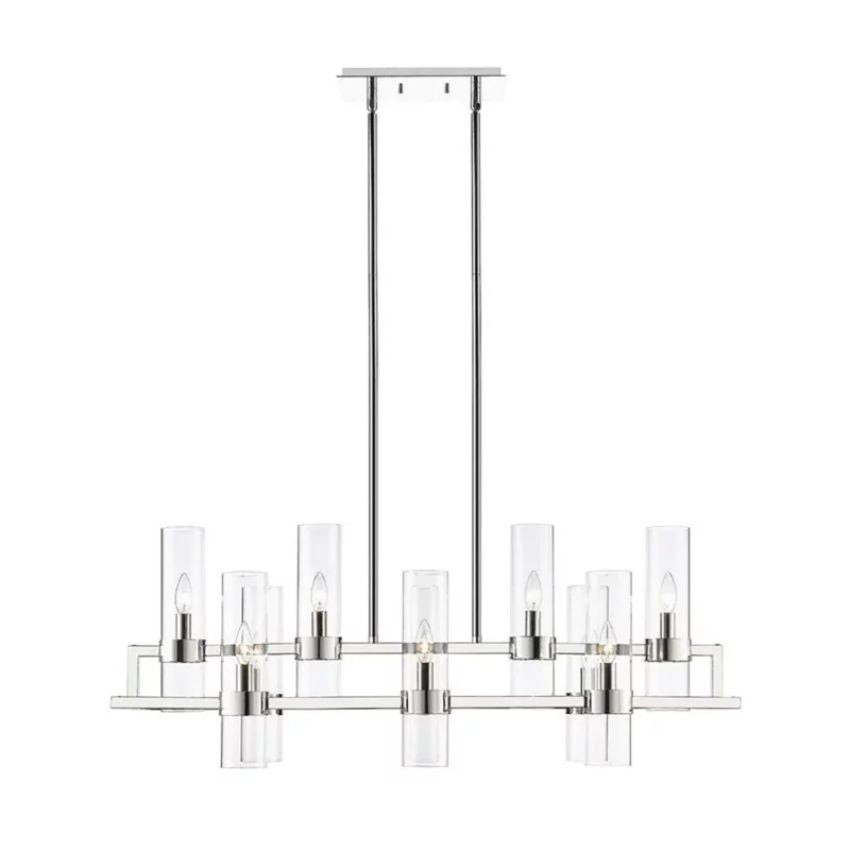 Riviko Brio Rectangle Chandelier 43" - Background Shot