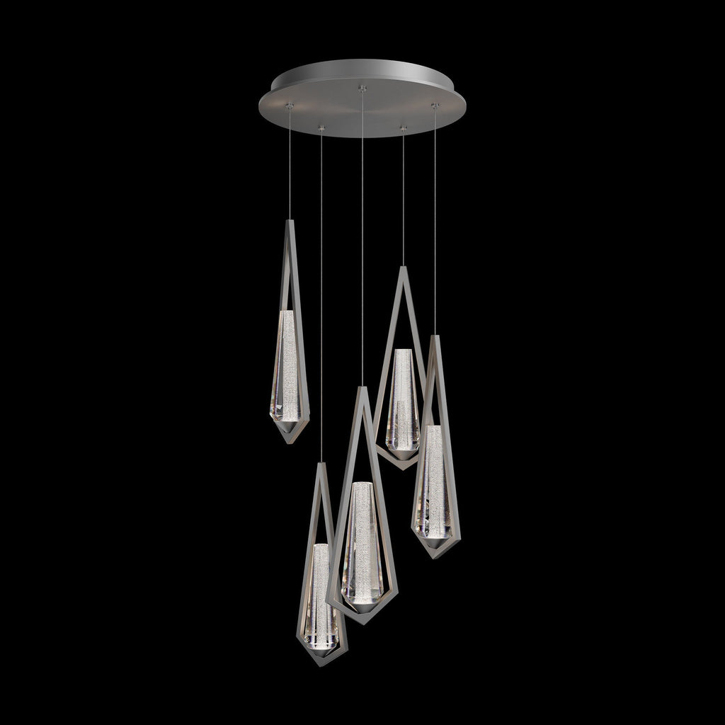 Riviko Radiant Bloom 5-Light Round Chandelier - sophisticated American living room