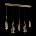 Riviko Radiant Prism Linear Chandelier 5 Light - Background Shot