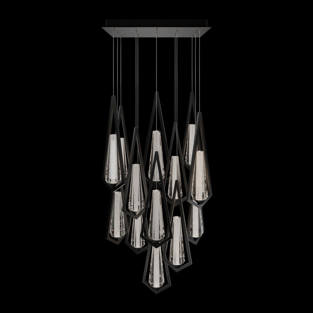 Riviko Radiant Dust Linear Chandelier - Background Shot