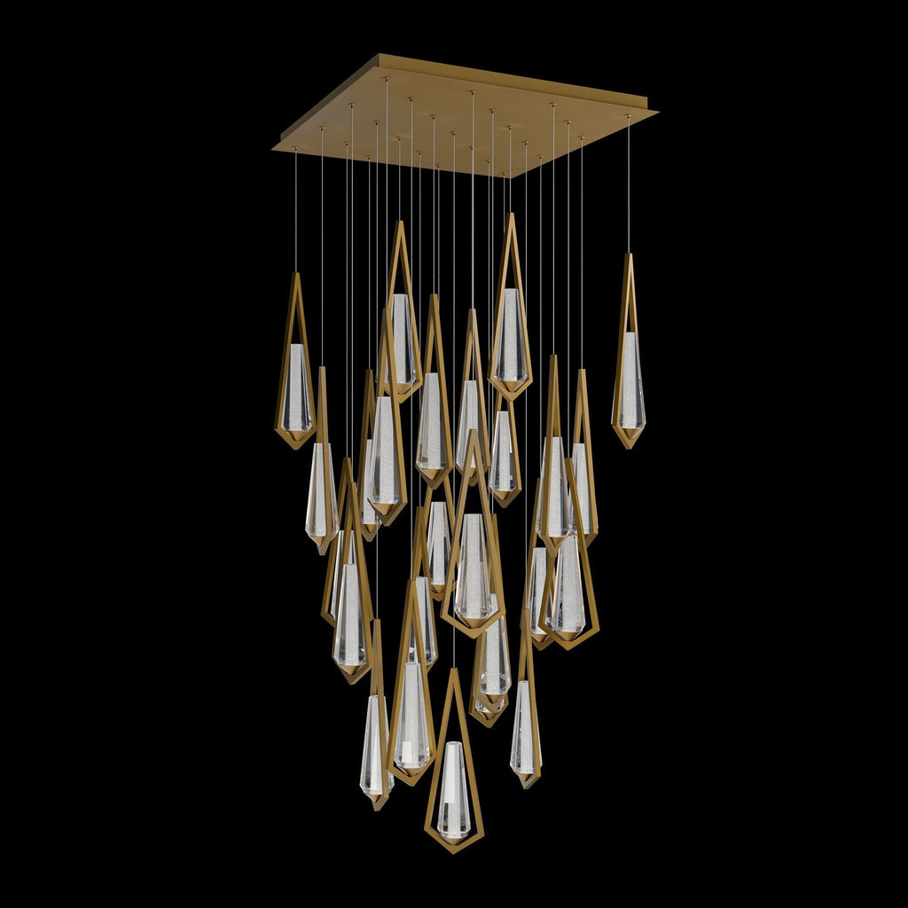 Riviko Radiant Cascade 25-Light Linear Chandelier - Background Shot