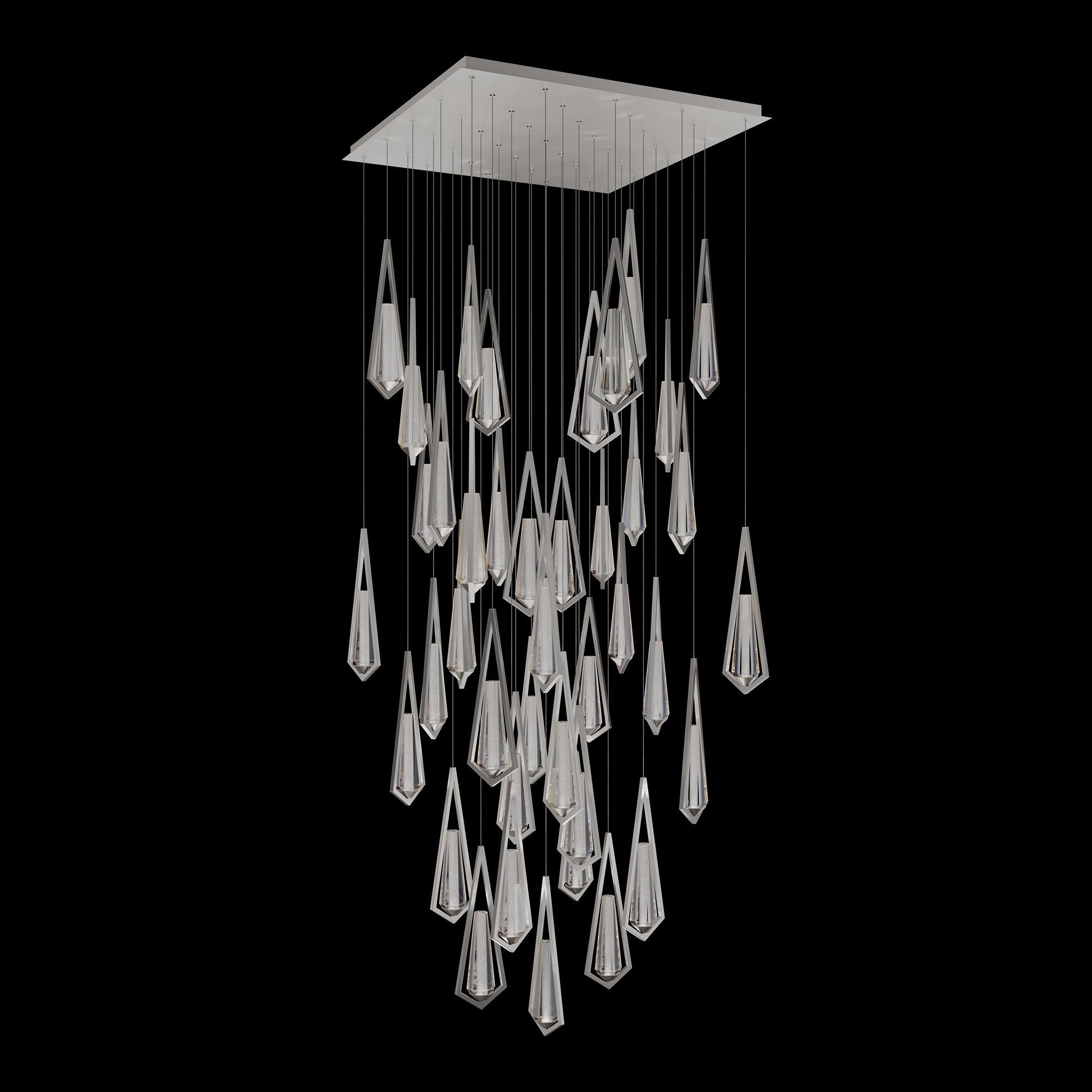 Riviko Radiance Cascade 40-Light Linear Chandelier - Background Shot
