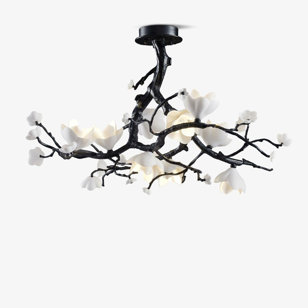 Black Branch Copper Tree Chandelier