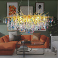 Riviko Verdant Cascade Branch Chandelier 45"L - grand American estate foyer