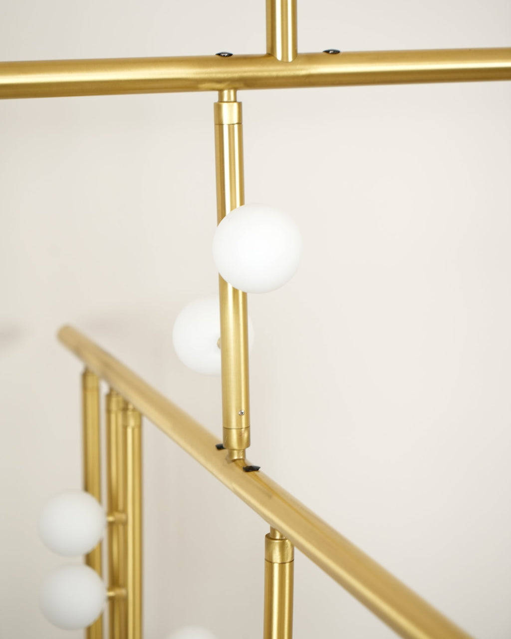 Soren Brass Glass Drop Chandelier