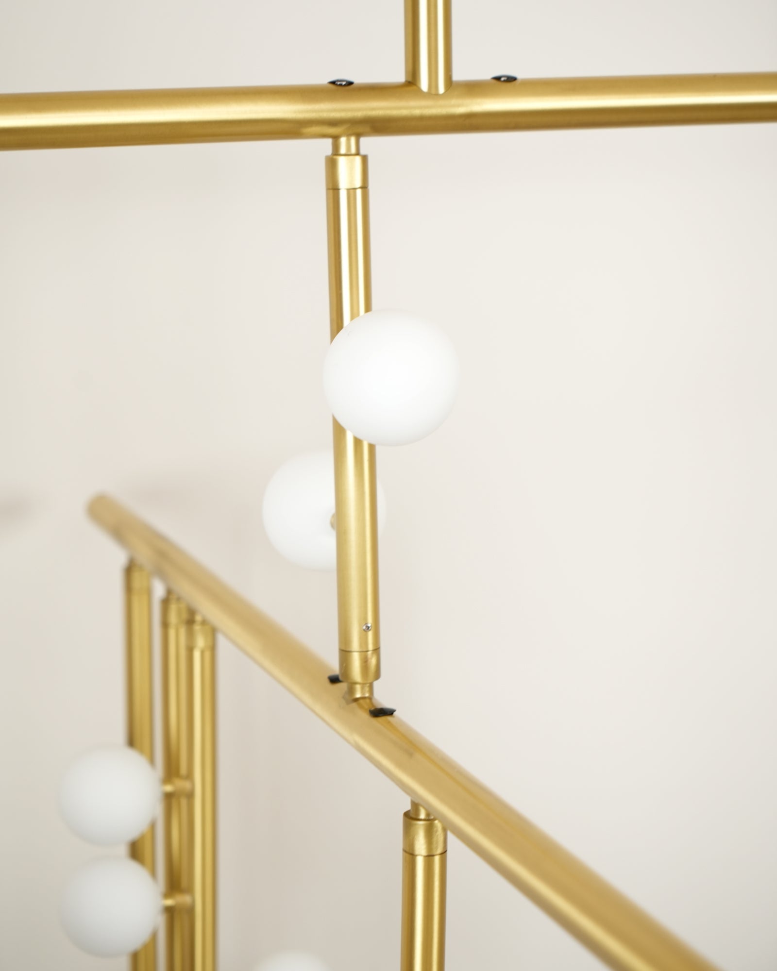 Soren Brass Glass Drop Chandelier