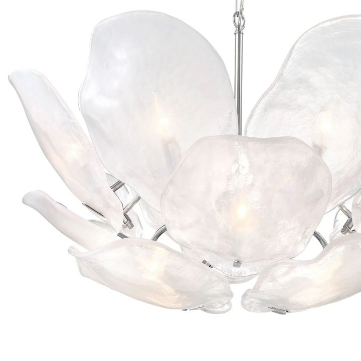 Riviko Veridian Bloom Glass Chandelier - Background Shot