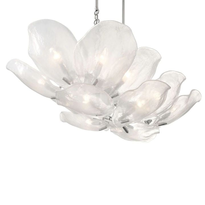 Riviko Veridian Bloom Glass Chandelier - Background Shot