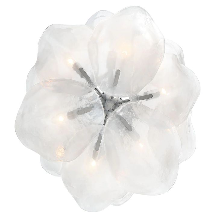 Riviko Veridian Bloom Glass Chandelier - Background Shot