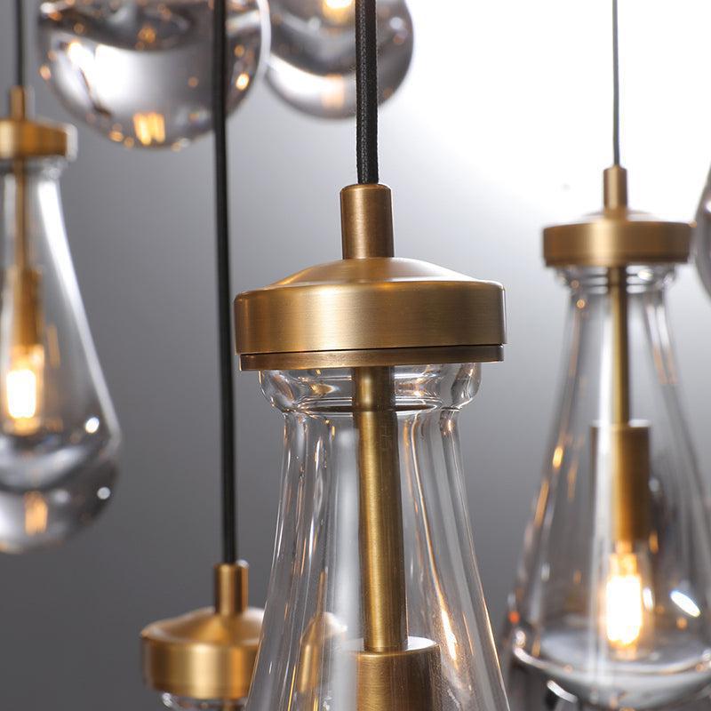 Soltaire Raindrop Round Chandelier 60"