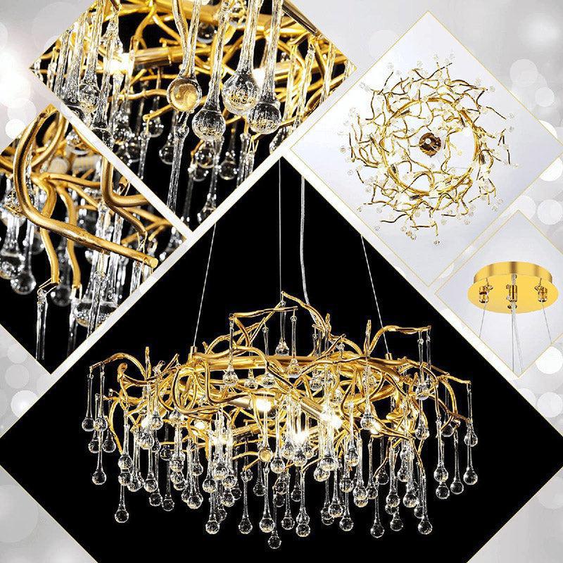 Riviko Verdant Canopy Round Branch Chandelier - Background Shot