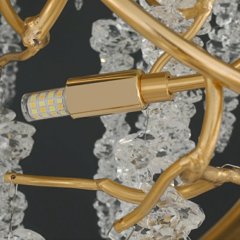 Riviko Branching Crystal Icicle Chandelier - Background Shot