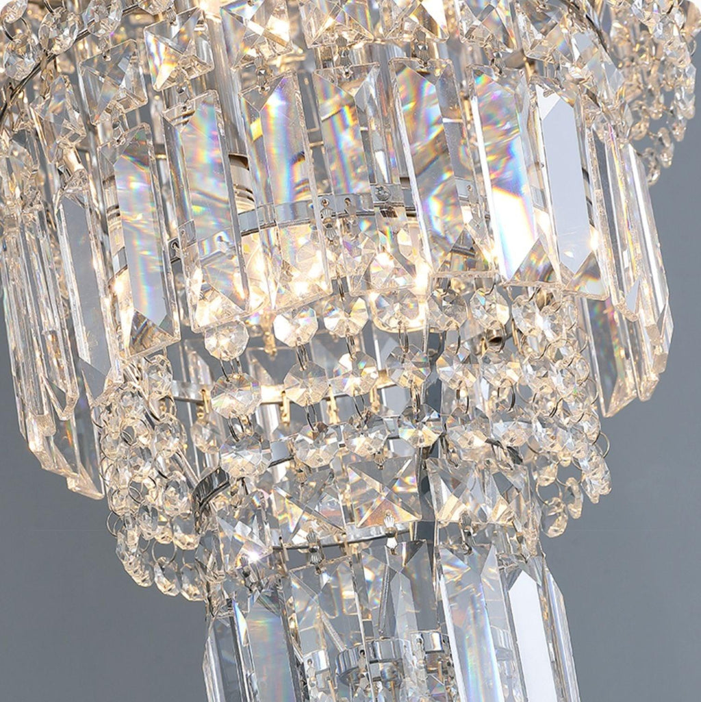 Riviko Grand Radiance Round Crystal Chandelier - Background Shot