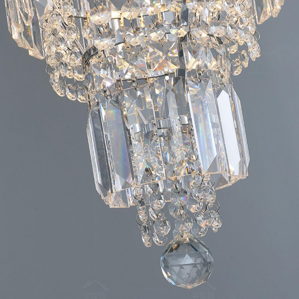 Riviko Grand Radiance Round Crystal Chandelier - Background Shot