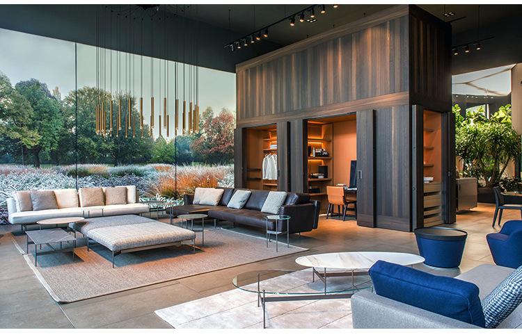 Riviko Aura Cascade Tube Pendant Light - Background Shot