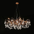 Riviko Verdant Bloom Brass Branch Chandelier - American master bedroom with coffered ceiling