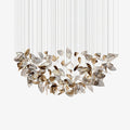 Galaxy Shake Leaves Crystal Spiral Chandelier