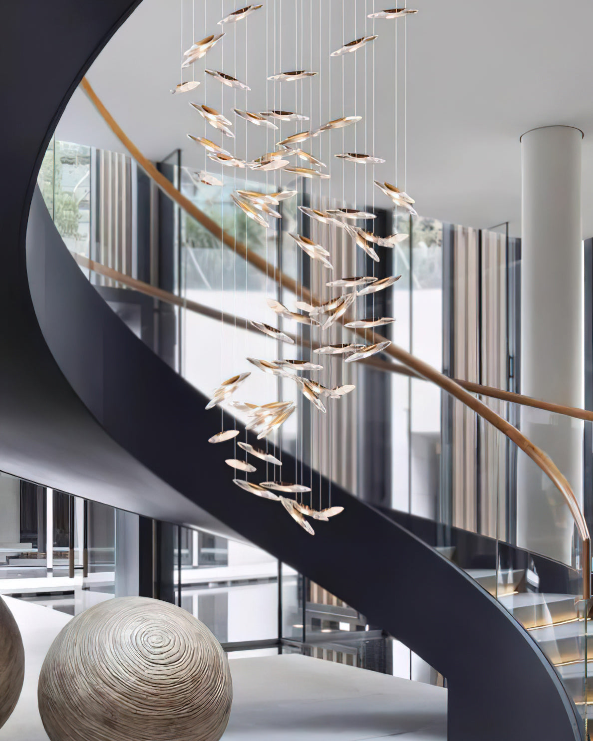 Riviko Celestial Halo Chandelier - Background Shot