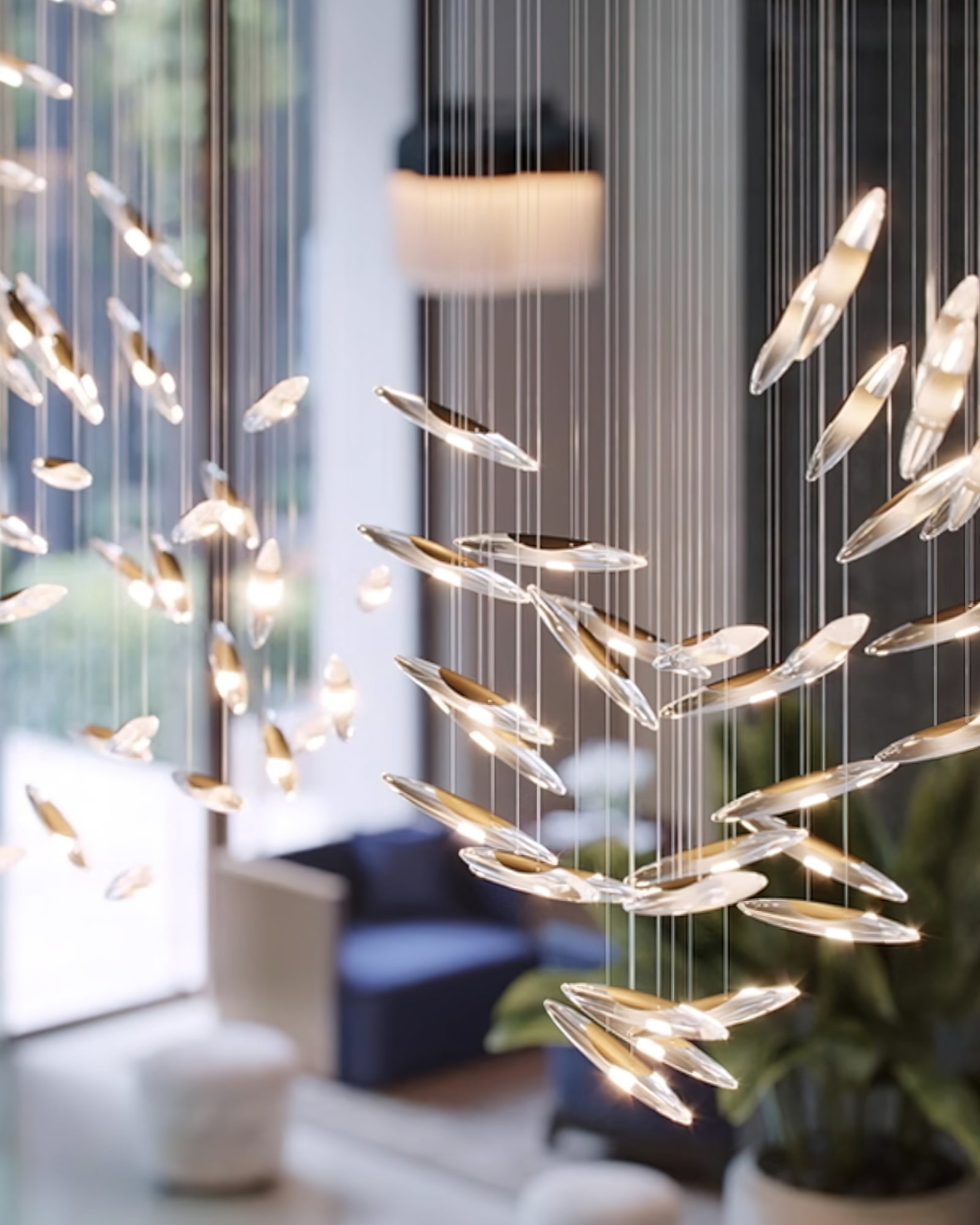 Riviko Celestial Halo Chandelier - Background Shot