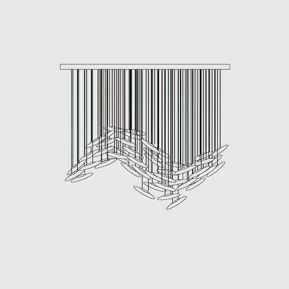 Riviko Celestial Halo Chandelier - Background Shot