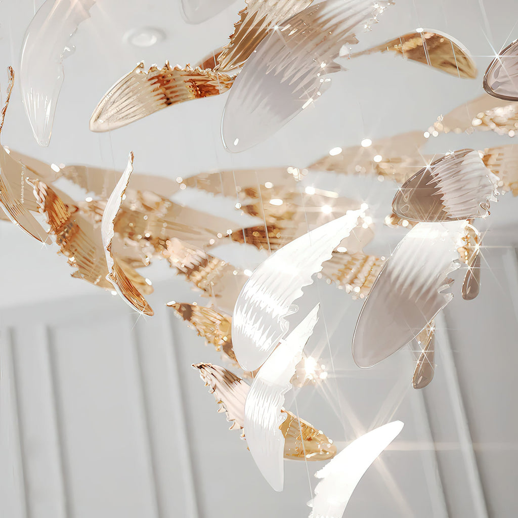 Bennett Meteor Shower Crystal Spiral Chandelier