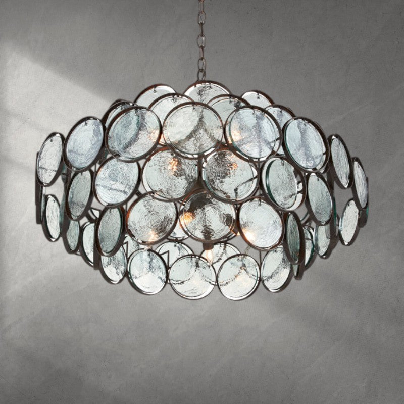 Riviko Radiant Disc 8-Light Chandelier - Background Shot