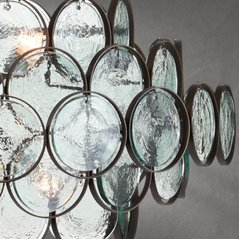 Riviko Radiant Disc 8-Light Chandelier - Background Shot