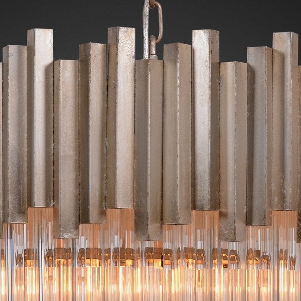 Riviko Veridian Grandeur Glass Chandelier - Background Shot