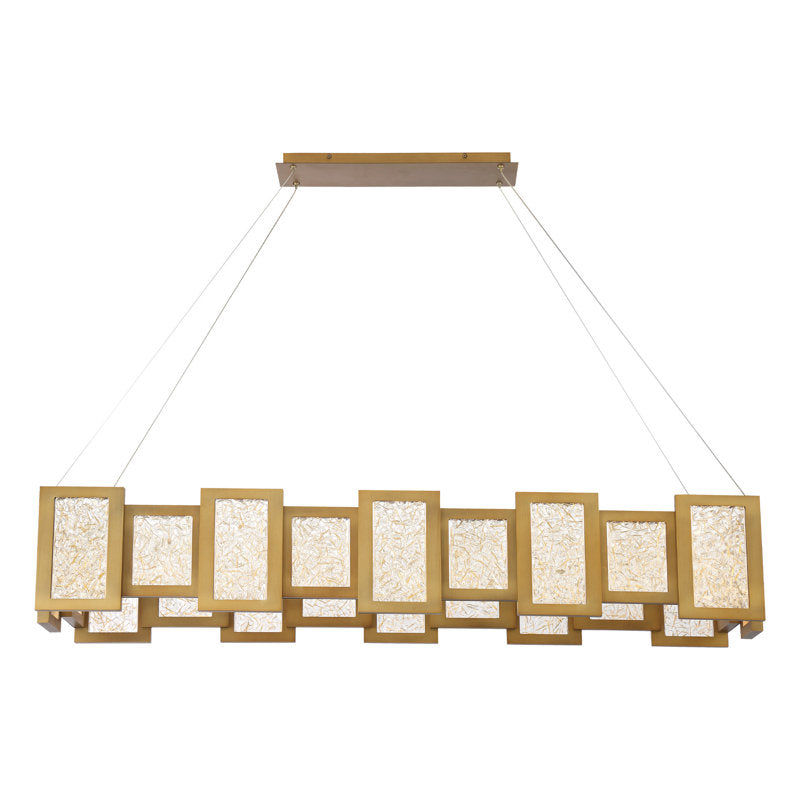 Riviko Radiant Horizon 24-Light Chandelier - American transitional great room with cathedral ceiling