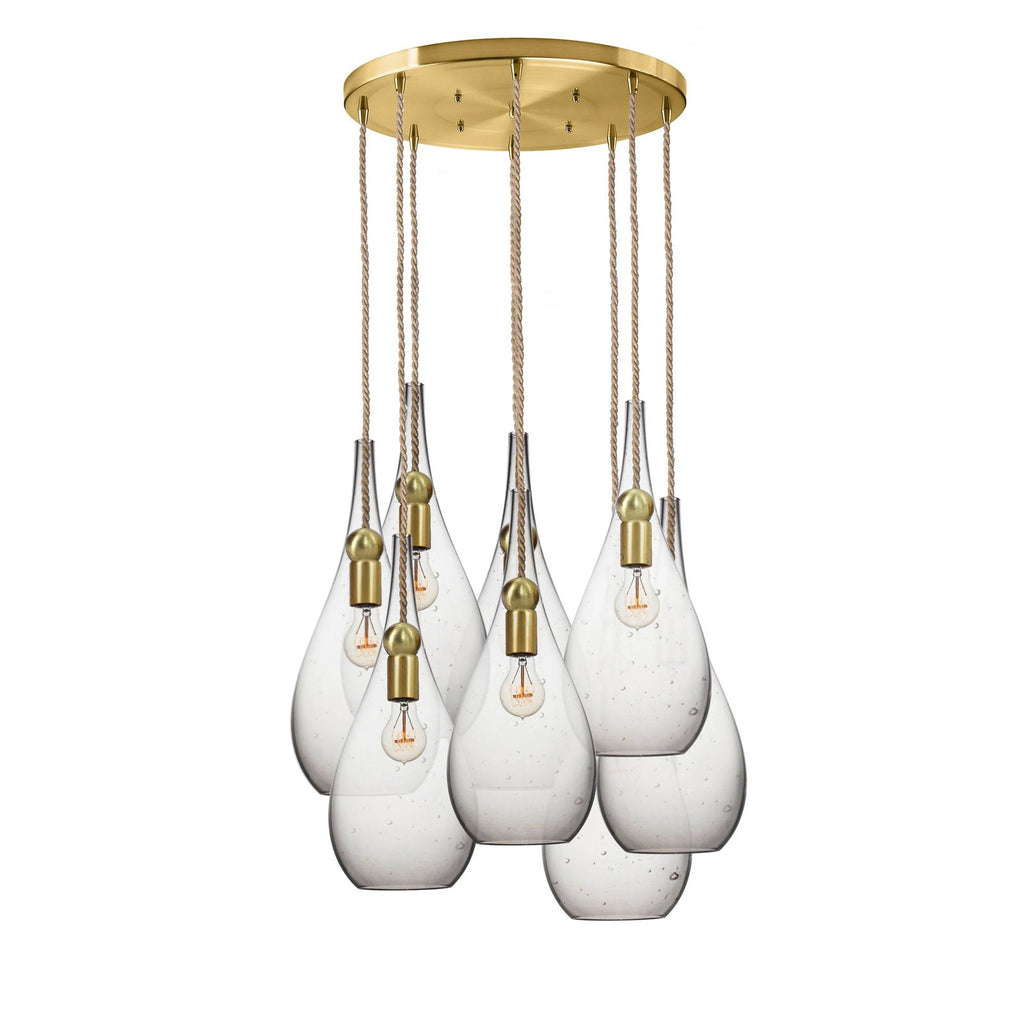 Riviko Veridian Cluster 8-Light Chandelier - Background Shot