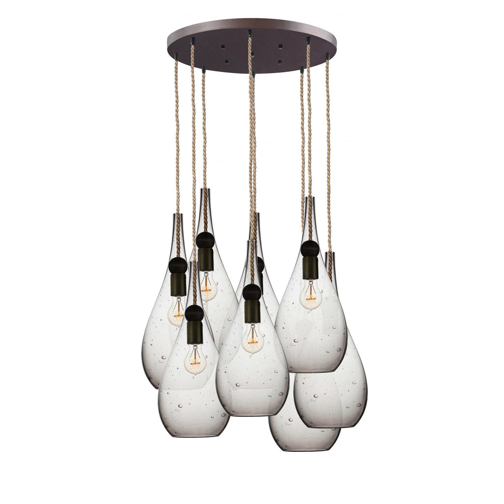Riviko Veridian Cluster 8-Light Chandelier - Background Shot