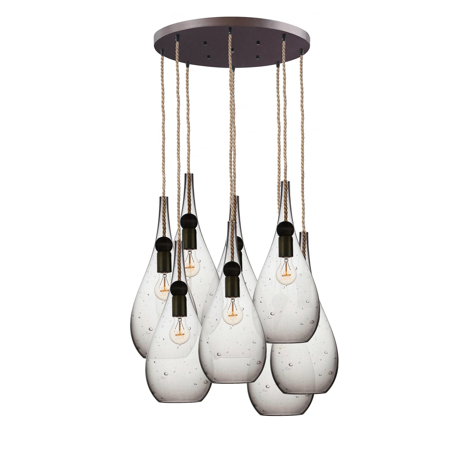 Riviko Veridian Cluster 8-Light Chandelier - Background Shot