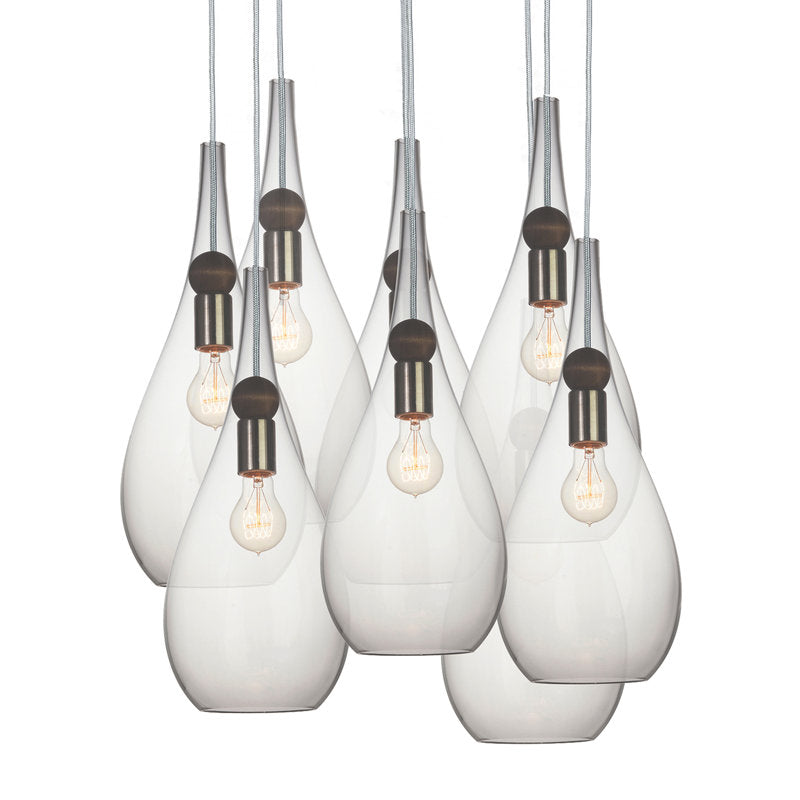 Riviko Veridian Cluster 8-Light Chandelier - Background Shot