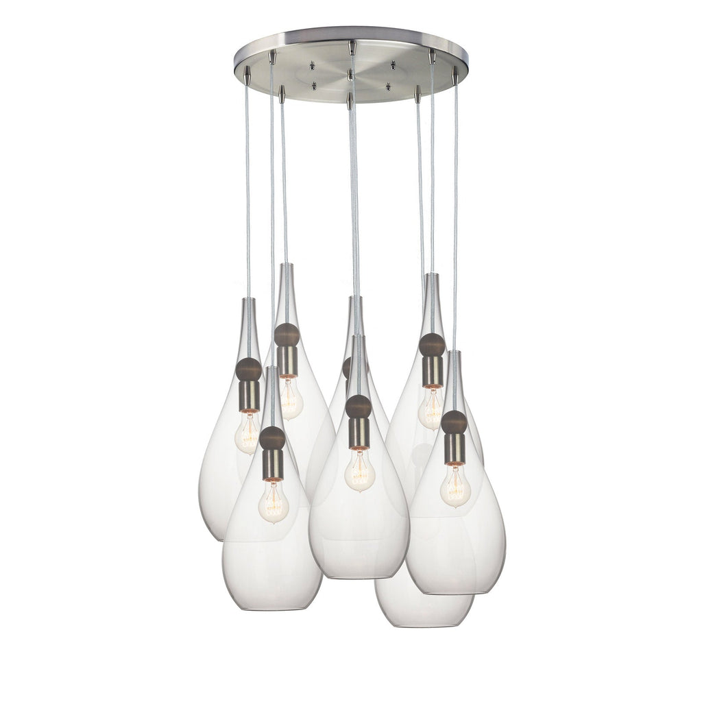Riviko Veridian Cluster 8-Light Chandelier - Background Shot