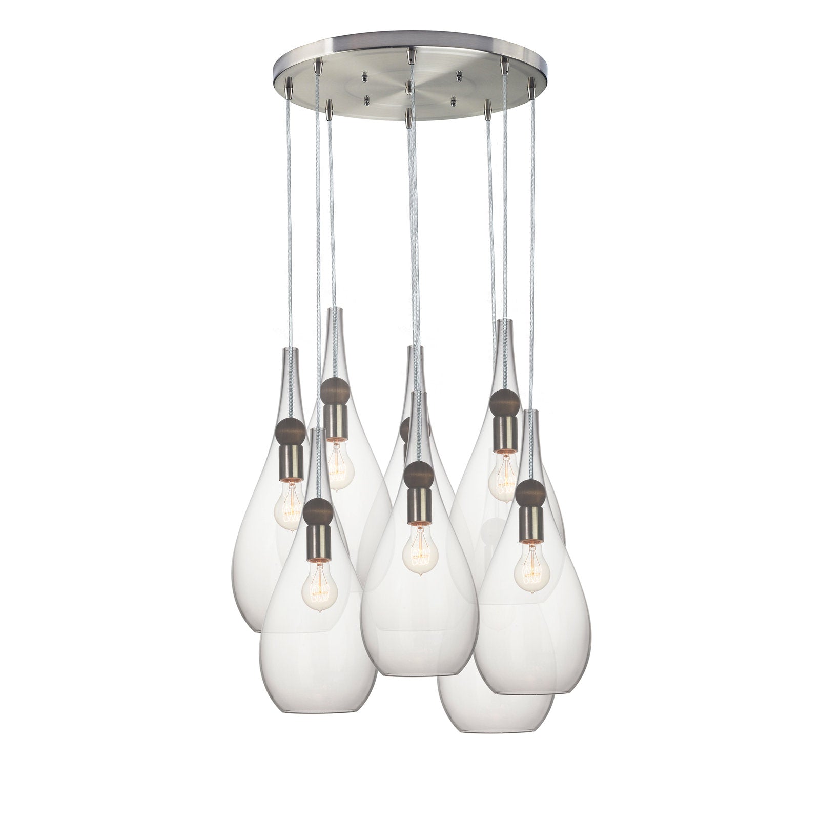 Riviko Veridian Cluster 8-Light Chandelier - Background Shot