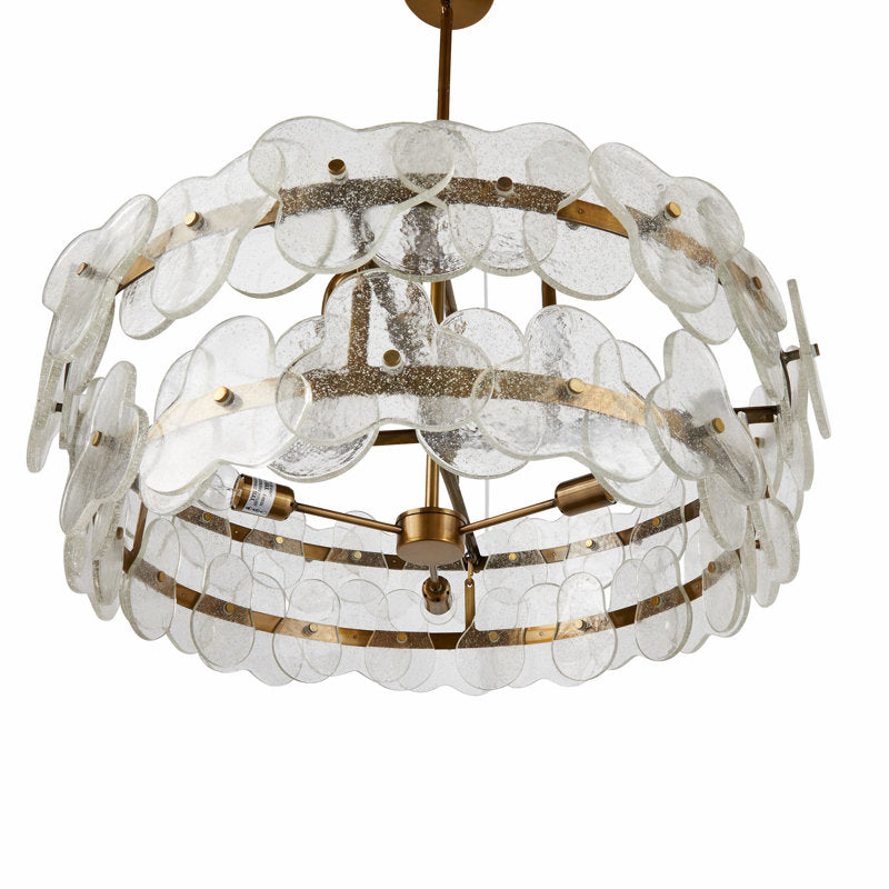 Riviko Aqueous Bloom Round Chandelier - Background Shot