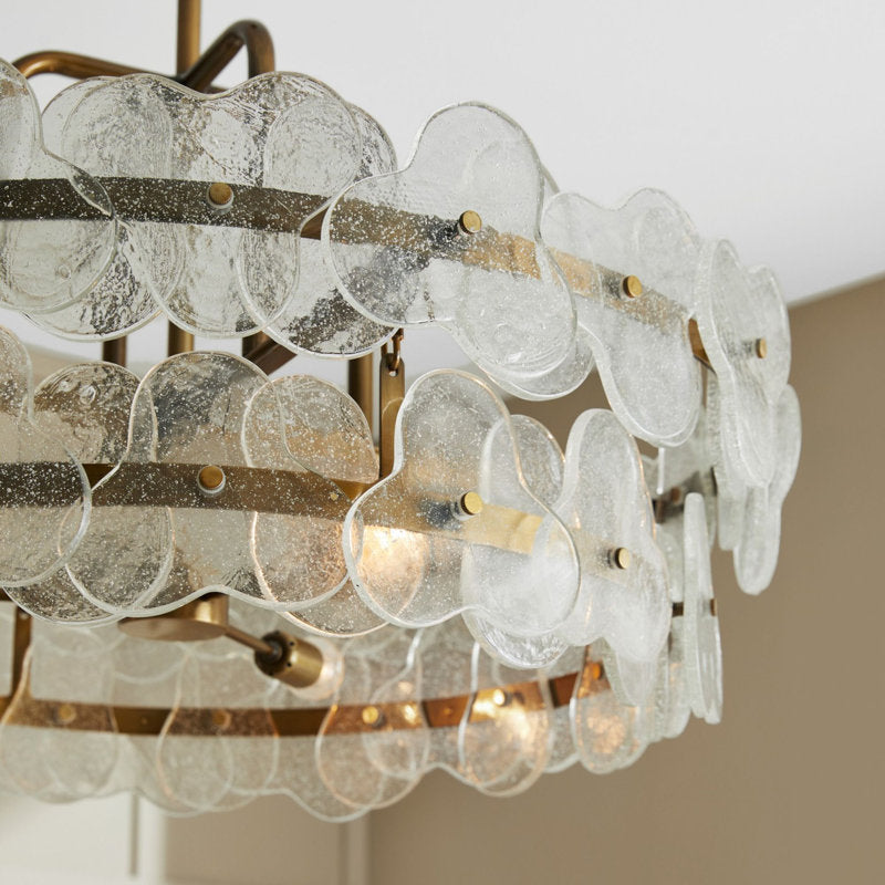 Riviko Aqueous Bloom Round Chandelier - Background Shot