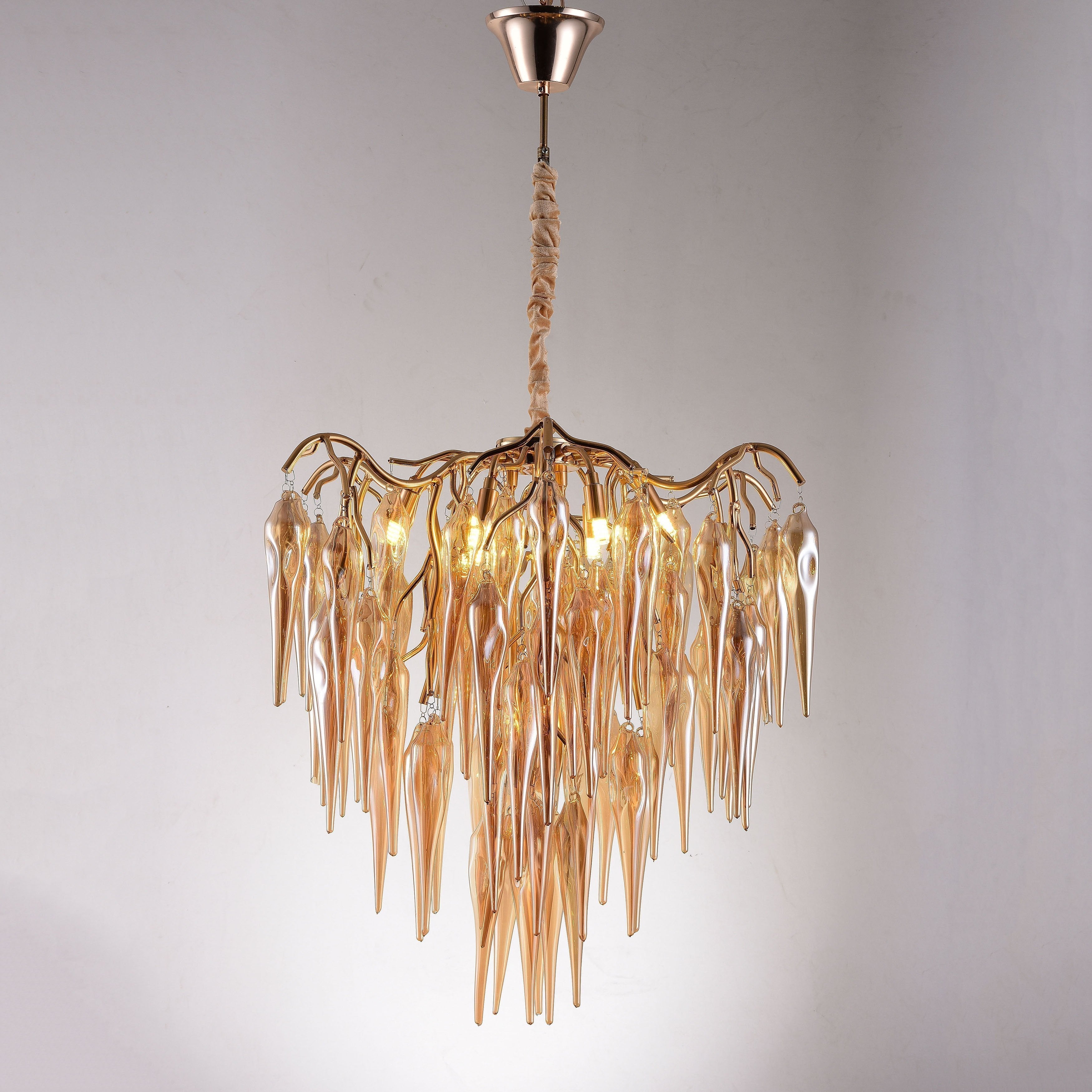 Glacier Organic Branch Round Chandelier